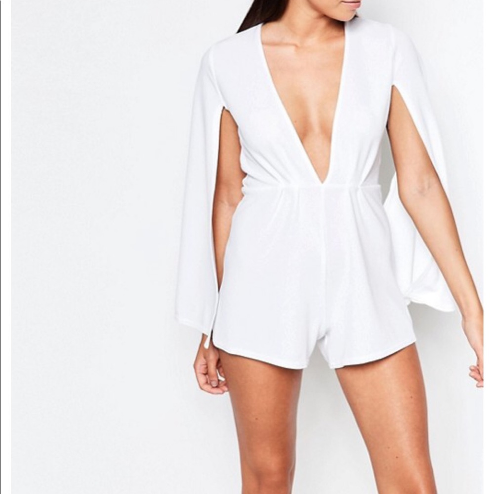 Rare London Cape Sleeve Playsuit
